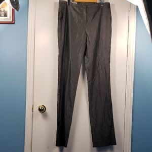 Jil Sander Women's Dress Pants in Charcoal Silk Wool Blend Size 40